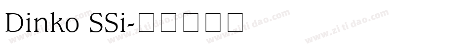 Dinko SSi字体转换